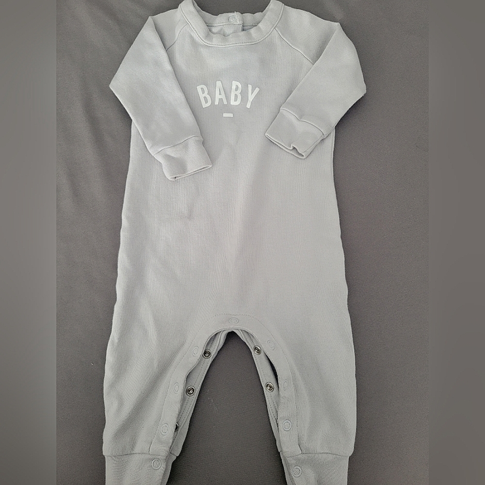 Bob & Blossom UK BABY onesie bodysuit grey